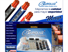 Tablet Screenshot of euroluzperu.net